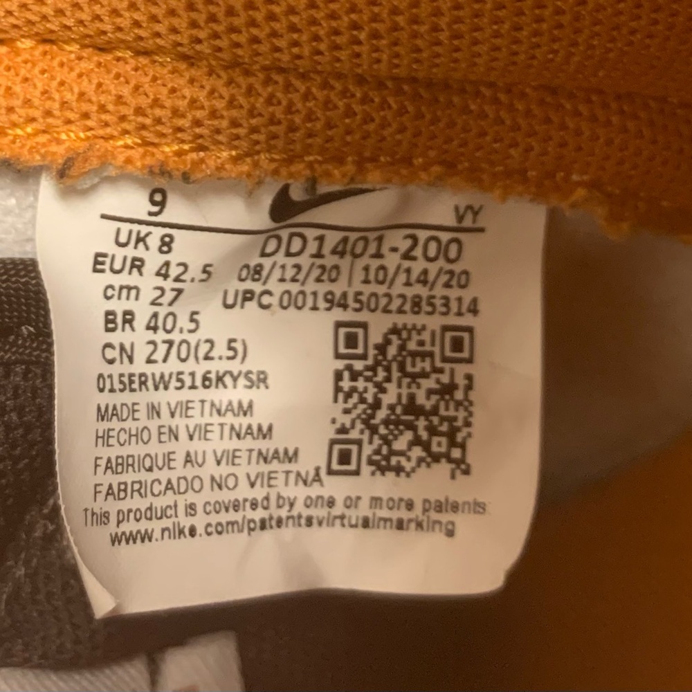 Nike Dunk High Retro PRM "Dark Russet" aka “Dark Curry” - Picture 15 of 15